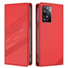 For OPPO A57 4G Embossed Multi-functional Wallet Retro Leather Phone Case(Red) - 2
