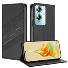 For OPPO A79 5G Embossed Multi-functional Wallet Retro Leather Phone Case(Black) - 1