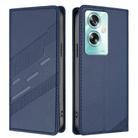 For OPPO A79 5G Embossed Multi-functional Wallet Retro Leather Phone Case(Dark Blue) - 2