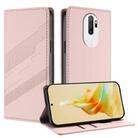 For OPPO A5 2020 Embossed Multi-functional Wallet Retro Leather Phone Case(Pink) - 1