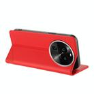For OPPO Find X6 Pro Embossed Multi-functional Wallet Retro Leather Phone Case(Red) - 3