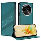 For OPPO Find X6 Pro Embossed Multi-functional Wallet Retro Leather Phone Case(Dark Green) - 1