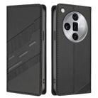 For OPPO Find X7 Ultra Embossed Multi-functional Wallet Retro Leather Phone Case(Black) - 2