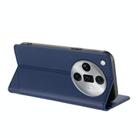 For OPPO Find X7 Ultra Embossed Multi-functional Wallet Retro Leather Phone Case(Dark Blue) - 3