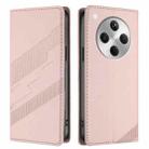For OPPO Find X8 Embossed Multi-functional Wallet Retro Leather Phone Case(Pink) - 2