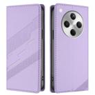 For OPPO Find X8 Embossed Multi-functional Wallet Retro Leather Phone Case(Light Purple) - 2