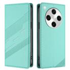For OPPO Find X8 Pro Embossed Multi-functional Wallet Retro Leather Phone Case(Mint Green) - 2