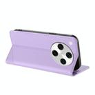 For OPPO Find X8 Pro Embossed Multi-functional Wallet Retro Leather Phone Case(Light Purple) - 3