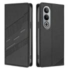 For OPPO K12 Embossed Multi-functional Wallet Retro Leather Phone Case(Black) - 2