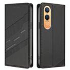 For OPPO K12x Embossed Multi-functional Wallet Retro Leather Phone Case(Black) - 2