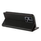 For OPPO Reno8 4G Embossed Multi-functional Wallet Retro Leather Phone Case(Black) - 3