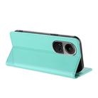 For OPPO Reno10 5G Embossed Multi-functional Wallet Retro Leather Phone Case(Mint Green) - 3