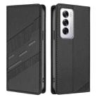 For OPPO Reno12 5G Embossed Multi-functional Wallet Retro Leather Phone Case(Black) - 2