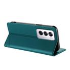 For OPPO Reno12 5G Embossed Multi-functional Wallet Retro Leather Phone Case(Dark Green) - 3