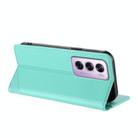 For OPPO Reno12 Pro 5G Embossed Multi-functional Wallet Retro Leather Phone Case(Mint Green) - 3