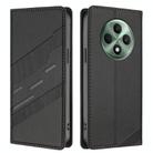 For OPPO Reno12 F Embossed Multi-functional Wallet Retro Leather Phone Case(Black) - 2