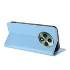 For OPPO Reno12 F Embossed Multi-functional Wallet Retro Leather Phone Case(Light Blue) - 3