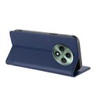 For OPPO Reno12 F Embossed Multi-functional Wallet Retro Leather Phone Case(Dark Blue) - 3