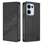 For OPPO Reno13 5G Embossed Multi-functional Wallet Retro Leather Phone Case(Black) - 2