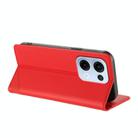 For OPPO Reno13 5G Embossed Multi-functional Wallet Retro Leather Phone Case(Red) - 3