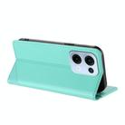 For OPPO Reno13 5G Embossed Multi-functional Wallet Retro Leather Phone Case(Mint Green) - 3
