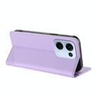 For OPPO Reno13 5G Embossed Multi-functional Wallet Retro Leather Phone Case(Light Purple) - 3