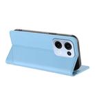 For OPPO Reno13 5G Embossed Multi-functional Wallet Retro Leather Phone Case(Light Blue) - 3