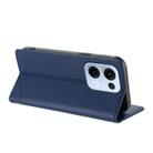 For OPPO Reno13 5G Embossed Multi-functional Wallet Retro Leather Phone Case(Dark Blue) - 3