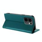 For OPPO Reno13 F Embossed Multi-functional Wallet Retro Leather Phone Case(Dark Green) - 3