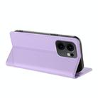 For OPPO Reno13 F Embossed Multi-functional Wallet Retro Leather Phone Case(Light Purple) - 3