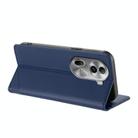 For OPPO Reno11 Pro Embossed Multi-functional Wallet Retro Leather Phone Case(Dark Blue) - 3
