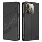 For OPPO A5 Pro Global Embossed Multi-functional Wallet Retro Leather Phone Case(Black) - 2