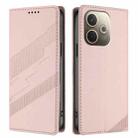 For OPPO A5 Pro Global Embossed Multi-functional Wallet Retro Leather Phone Case(Pink) - 2