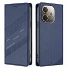 For OPPO A5 Pro Global Embossed Multi-functional Wallet Retro Leather Phone Case(Dark Blue) - 2