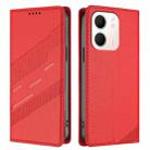 For OPPO A5x 5G Embossed Multi-functional Wallet Retro Leather Phone Case(Red) - 2