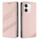For OPPO A5x 5G Embossed Multi-functional Wallet Retro Leather Phone Case(Pink) - 2