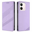 For OPPO A5x 5G Embossed Multi-functional Wallet Retro Leather Phone Case(Light Purple) - 2