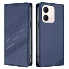 For OPPO A5x 5G Embossed Multi-functional Wallet Retro Leather Phone Case(Dark Blue) - 2