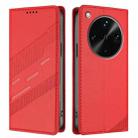 For OPPO Find X8 Ultra Embossed Multi-functional Wallet Retro Leather Phone Case(Red) - 2