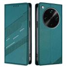 For OPPO Find X8 Ultra Embossed Multi-functional Wallet Retro Leather Phone Case(Dark Green) - 2