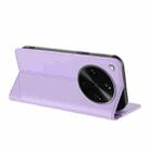 For OPPO Find X8 Ultra Embossed Multi-functional Wallet Retro Leather Phone Case(Light Purple) - 3