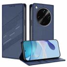 For OPPO Find X8 Ultra Embossed Multi-functional Wallet Retro Leather Phone Case(Dark Blue) - 1
