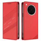 For OPPO Find X8s Embossed Multi-functional Wallet Retro Leather Phone Case(Red) - 2