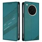 For OPPO Find X8s Embossed Multi-functional Wallet Retro Leather Phone Case(Dark Green) - 2
