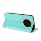 For OPPO Find X8s Embossed Multi-functional Wallet Retro Leather Phone Case(Mint Green) - 3