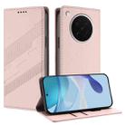 For OPPO Find X8s Embossed Multi-functional Wallet Retro Leather Phone Case(Pink) - 1