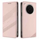 For OPPO Find X8s Embossed Multi-functional Wallet Retro Leather Phone Case(Pink) - 2
