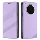 For OPPO Find X8s Embossed Multi-functional Wallet Retro Leather Phone Case(Light Purple) - 2