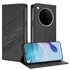 For OPPO Find X8s+ Embossed Multi-functional Wallet Retro Leather Phone Case(Black) - 1