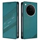For OPPO Find X8s+ Embossed Multi-functional Wallet Retro Leather Phone Case(Dark Green) - 2
